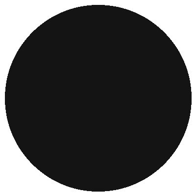 Shiny black metal shade