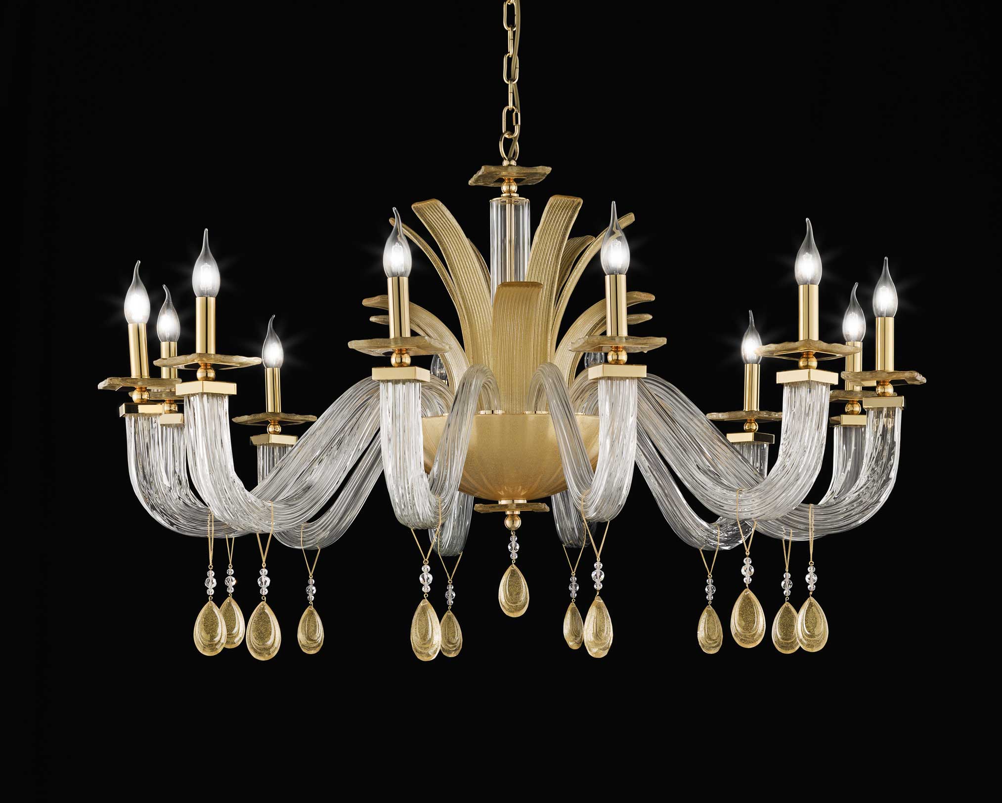 Euroluce Torchiere Gold