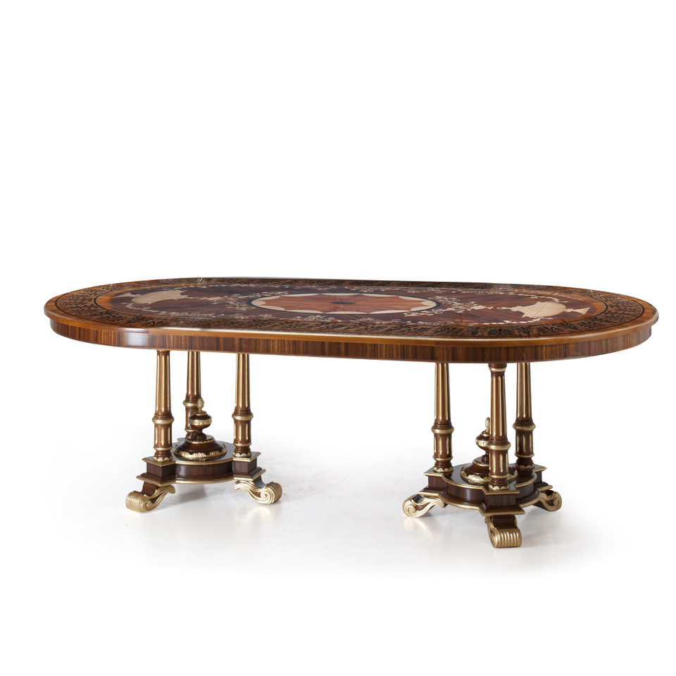 F174 Стол «Регентство» с инкрустацией