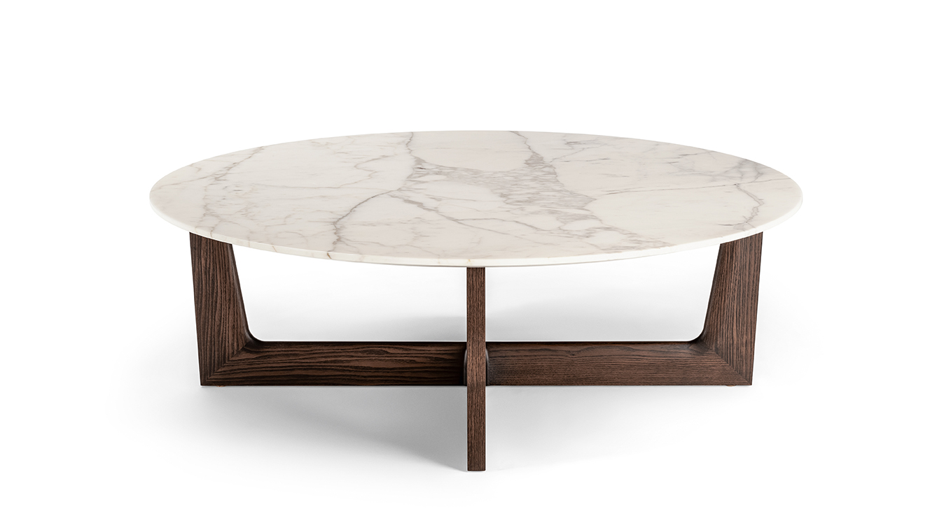 Ilary | Coffee table with wood base